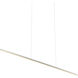 Vega Minor LED 47.38 inch Brushed Nickel Linear Pendant Ceiling Light